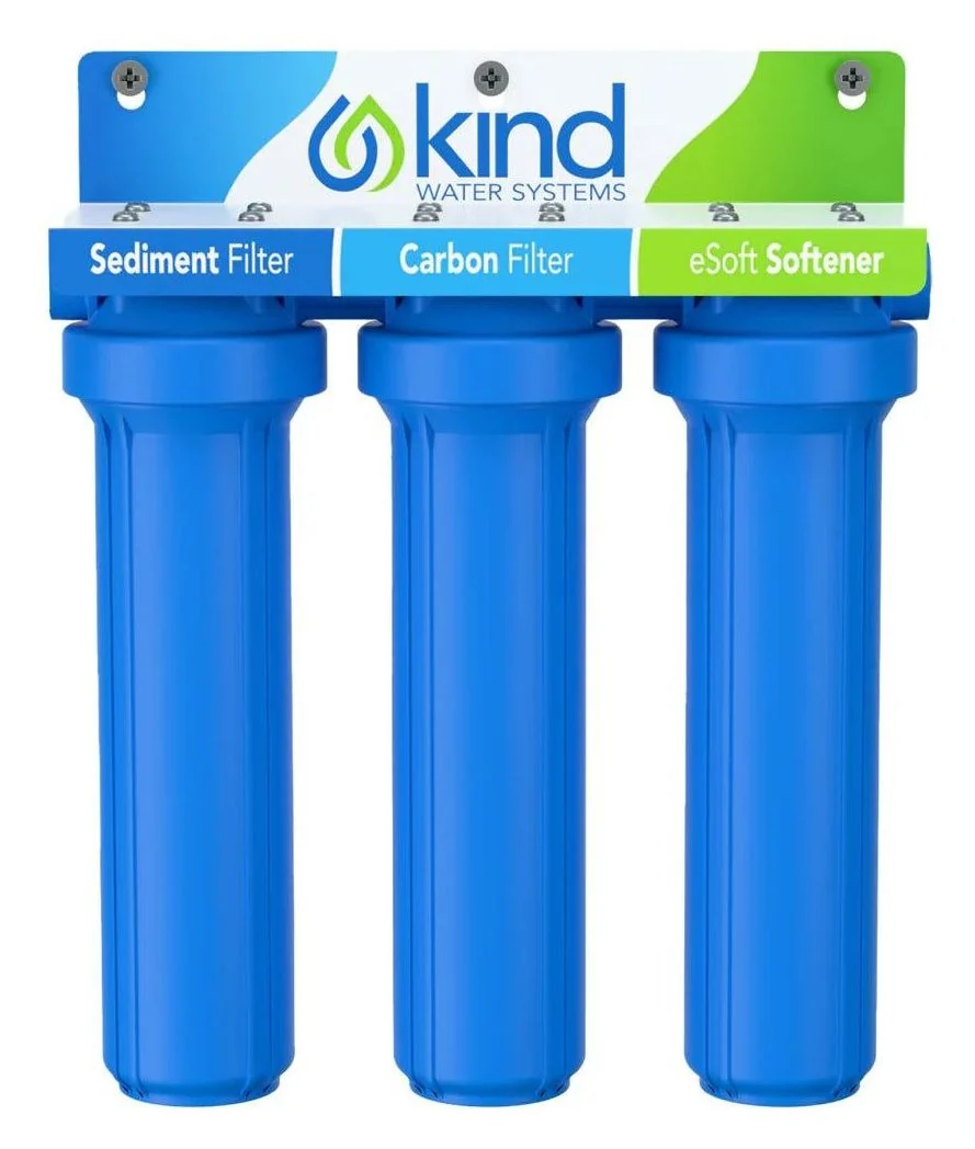 Kind Water Systems Kind E-3000 Whole House Salt-Free Softener + Filter Combo